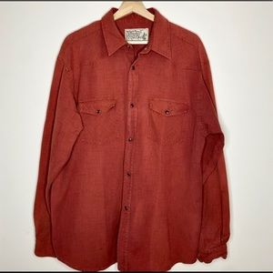 T.P. Saddle Blanket Trading Co. Red Orange Shirt